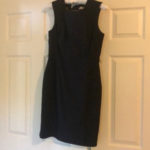 Navy and black office dress